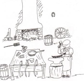 Illustration of Blacksmith Illustration of Blacksmith
