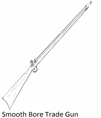 Smooth Bore Trade Gun Illustration Smooth Bore Trade Gun Illustration