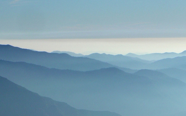 Mountain Ranges Obscured by Smog Mountain Ranges Obscured by Smog