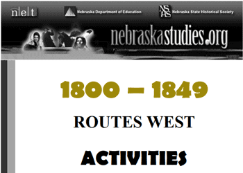 Cover image of the Routes West lesson plan