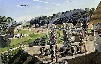 Mississippian culture village Mississippian culture village