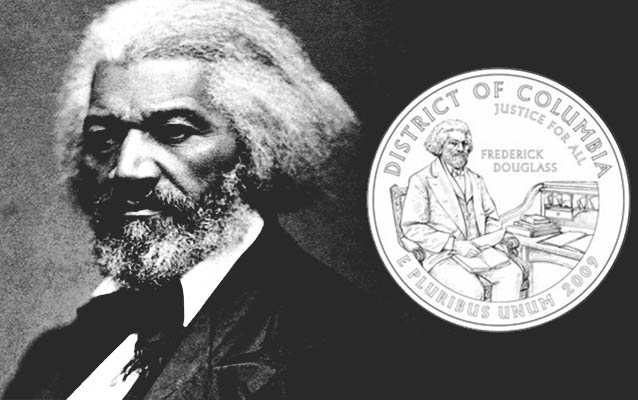 Frederick Douglass photo pose and U.S. Quarter with Douglass on it Frederick Douglass photo pose and U.S. Quarter with Douglass on it