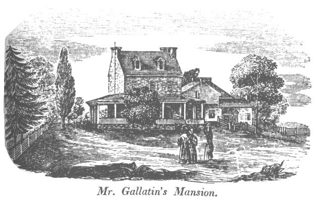 Illustration of Gallatin's house, Friendship HIll Illustration of Gallatin's house, Friendship HIll