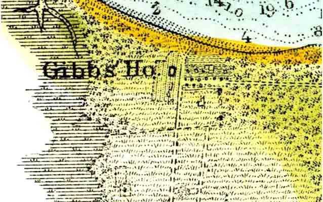 A map of the plantation complex on Fort George Island.