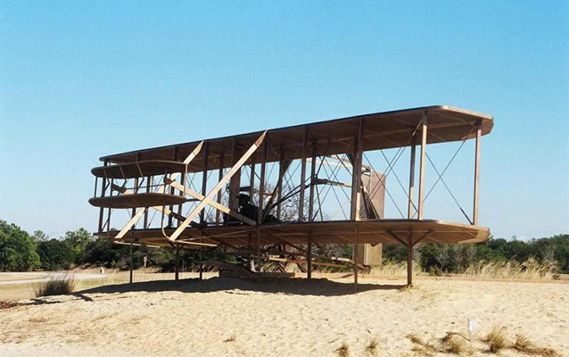Replica of Wright Brothers 1903 plane