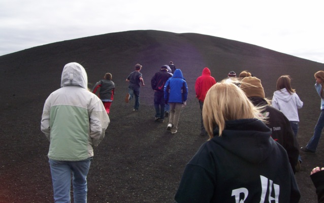 students on trail students on trail