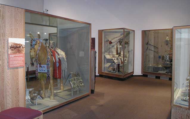 Museum exhibit at park visitor center, Spalding Idaho