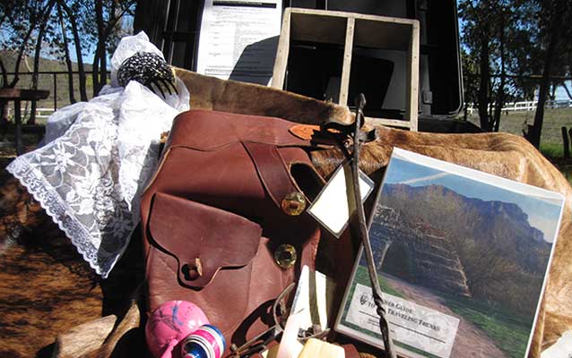 The traveling trunks help students gain a better understanding of the people living in the Santa Monica Mountains Area