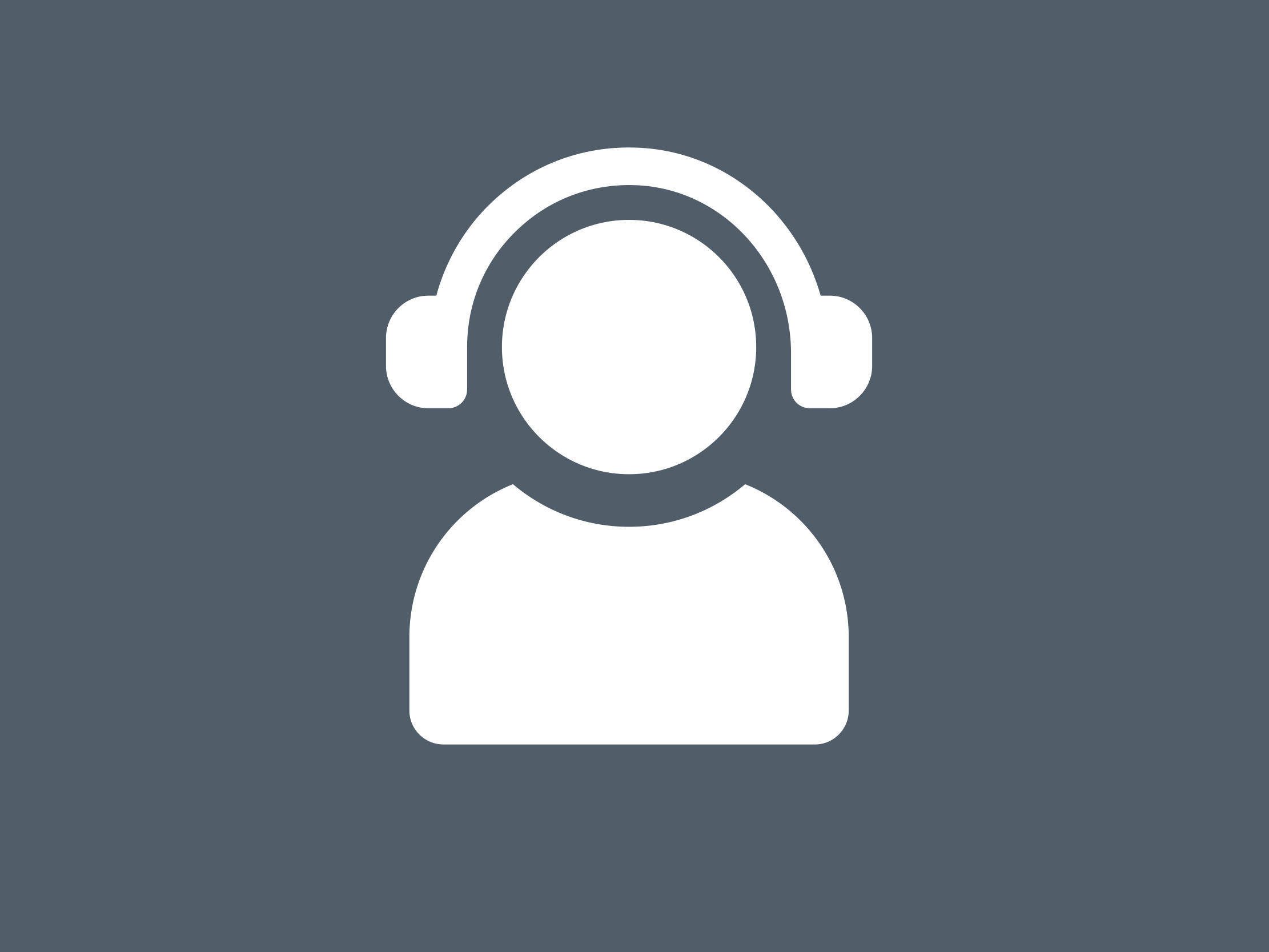 Graphic illustration of person listening to headphones with an audio wave.