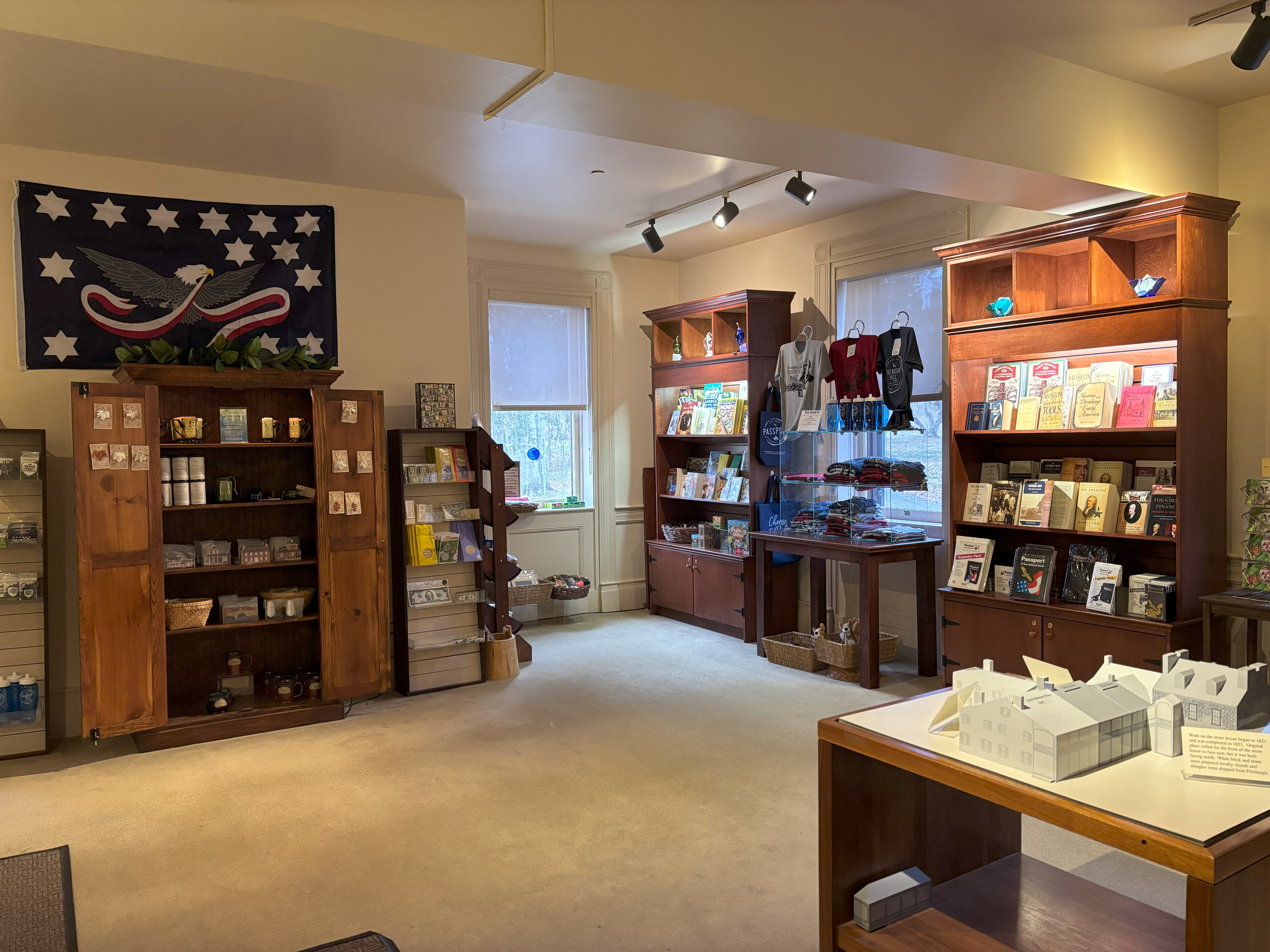portion of a room with merchandise for Friendship Hill NHS