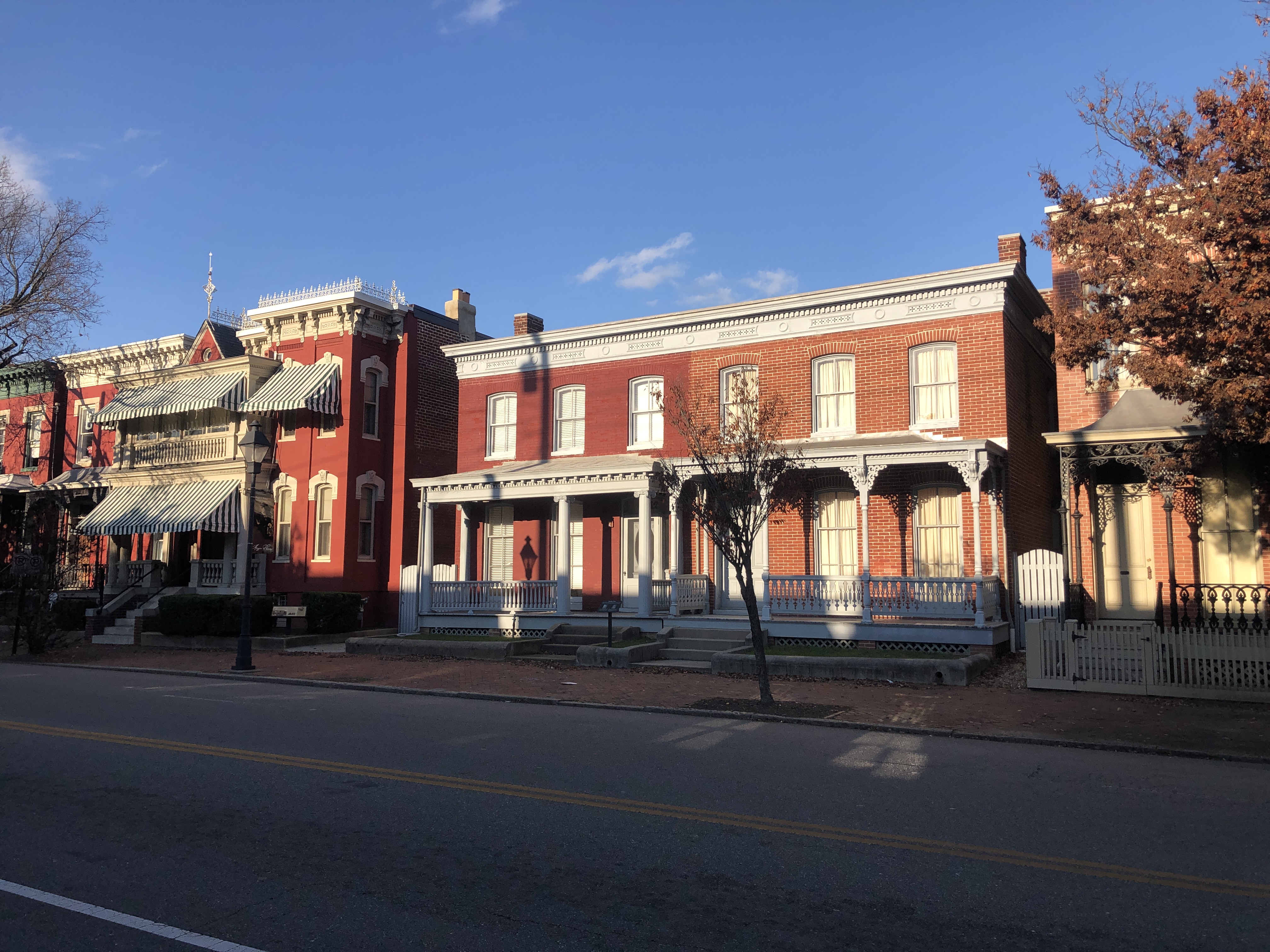 Leigh Street of Jackson Ward, with Mrs. Walker's house on the left most side