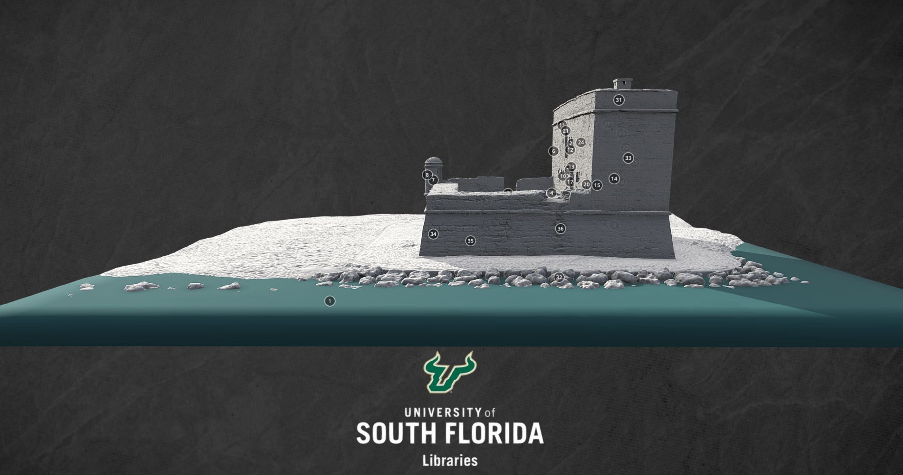 Screenshot of virtual Fort Matanzas Tour