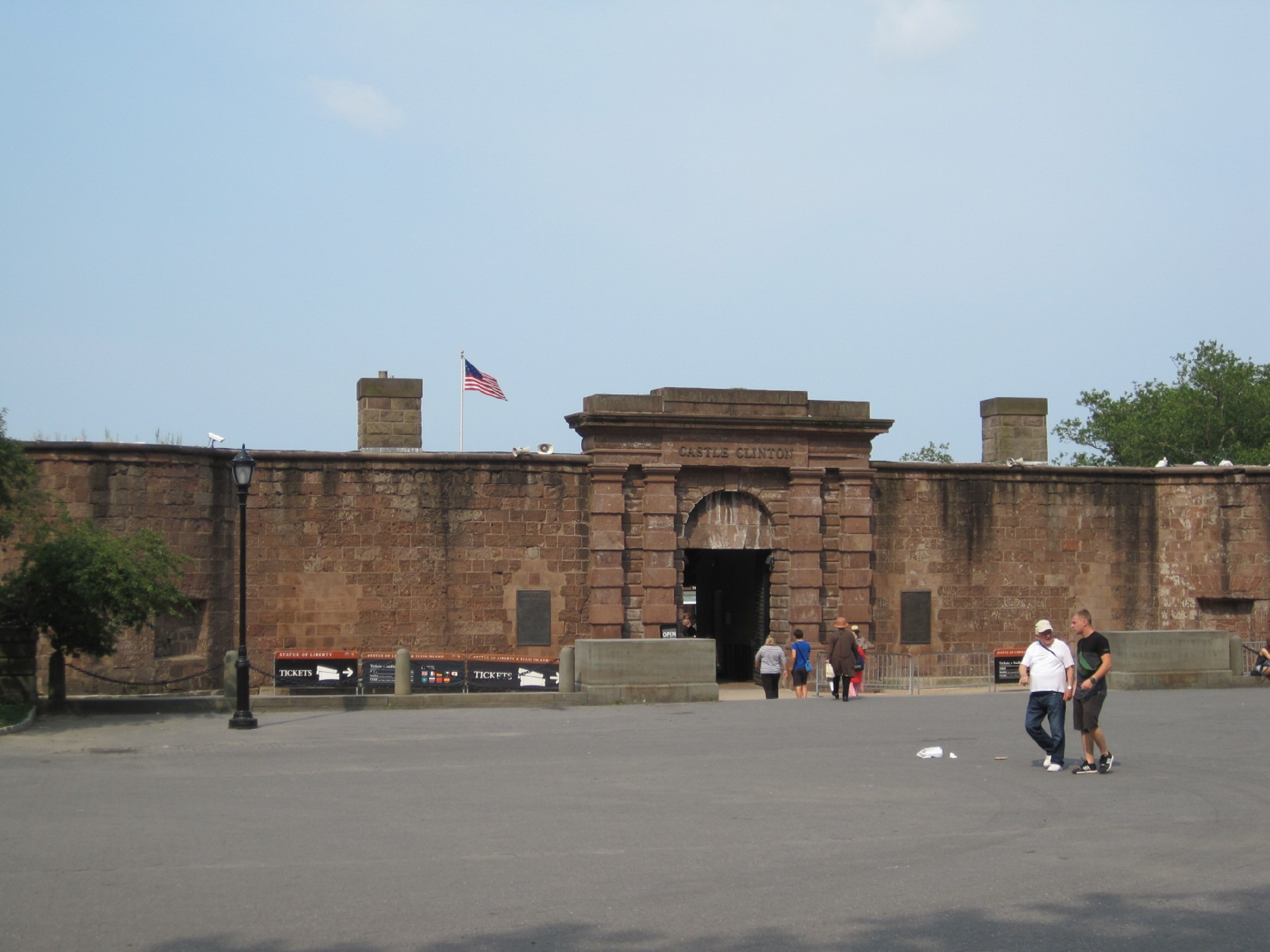 Entrance arch to brownstone fort