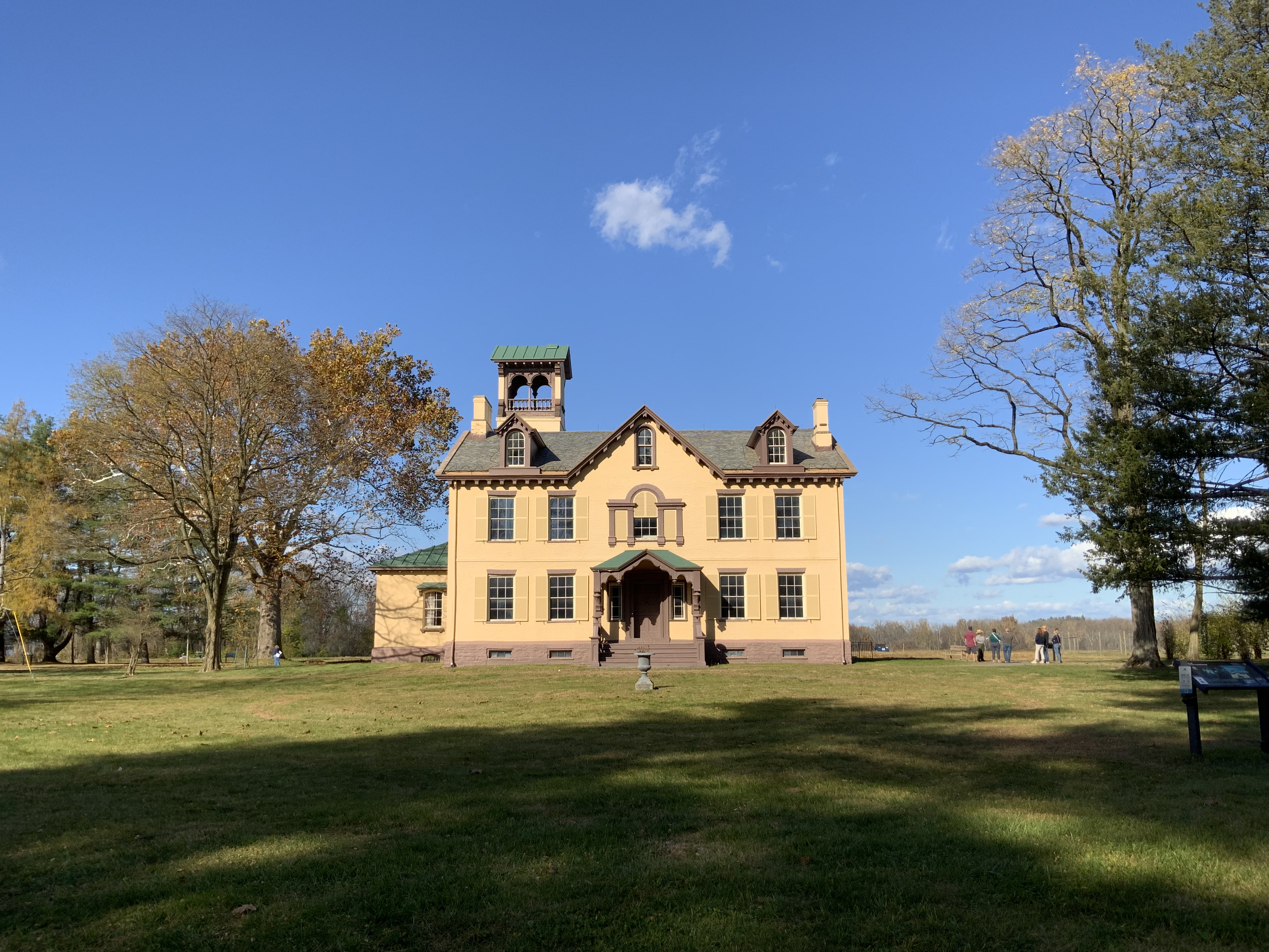 Lindenwald on a sunny, fall day.