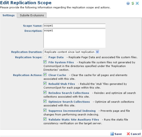 Scope of the Collections