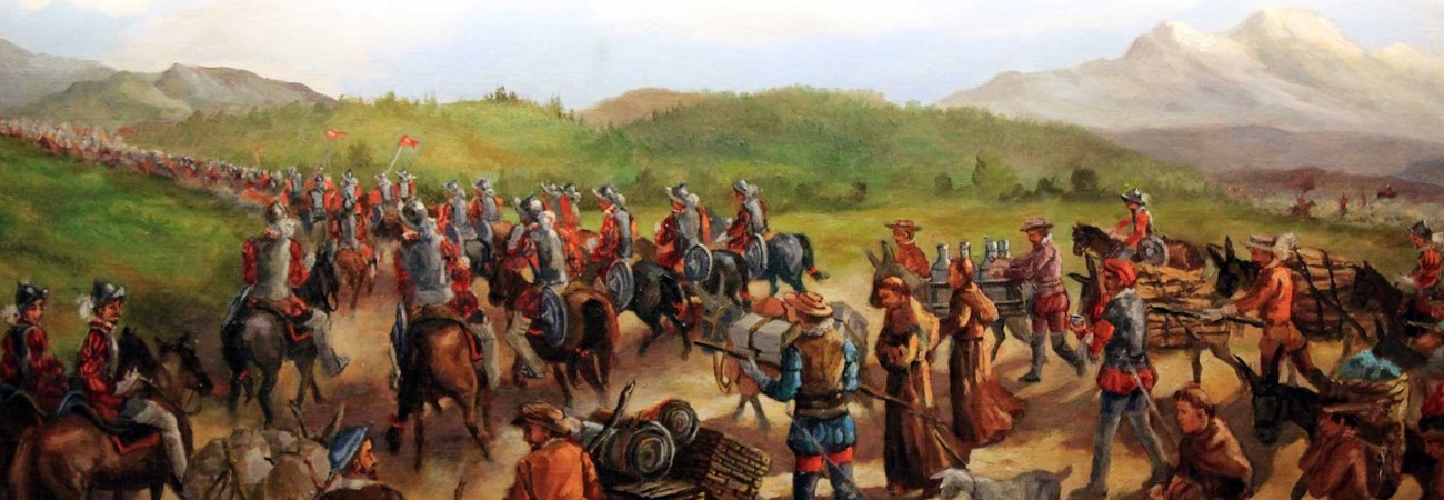 A painted representation of the Coronado Entrada