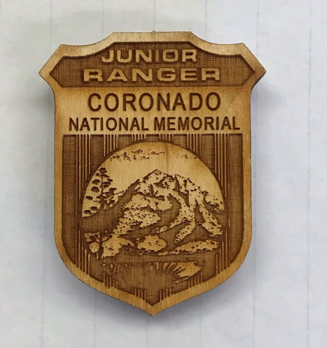 Wooden Jr. Ranger badge