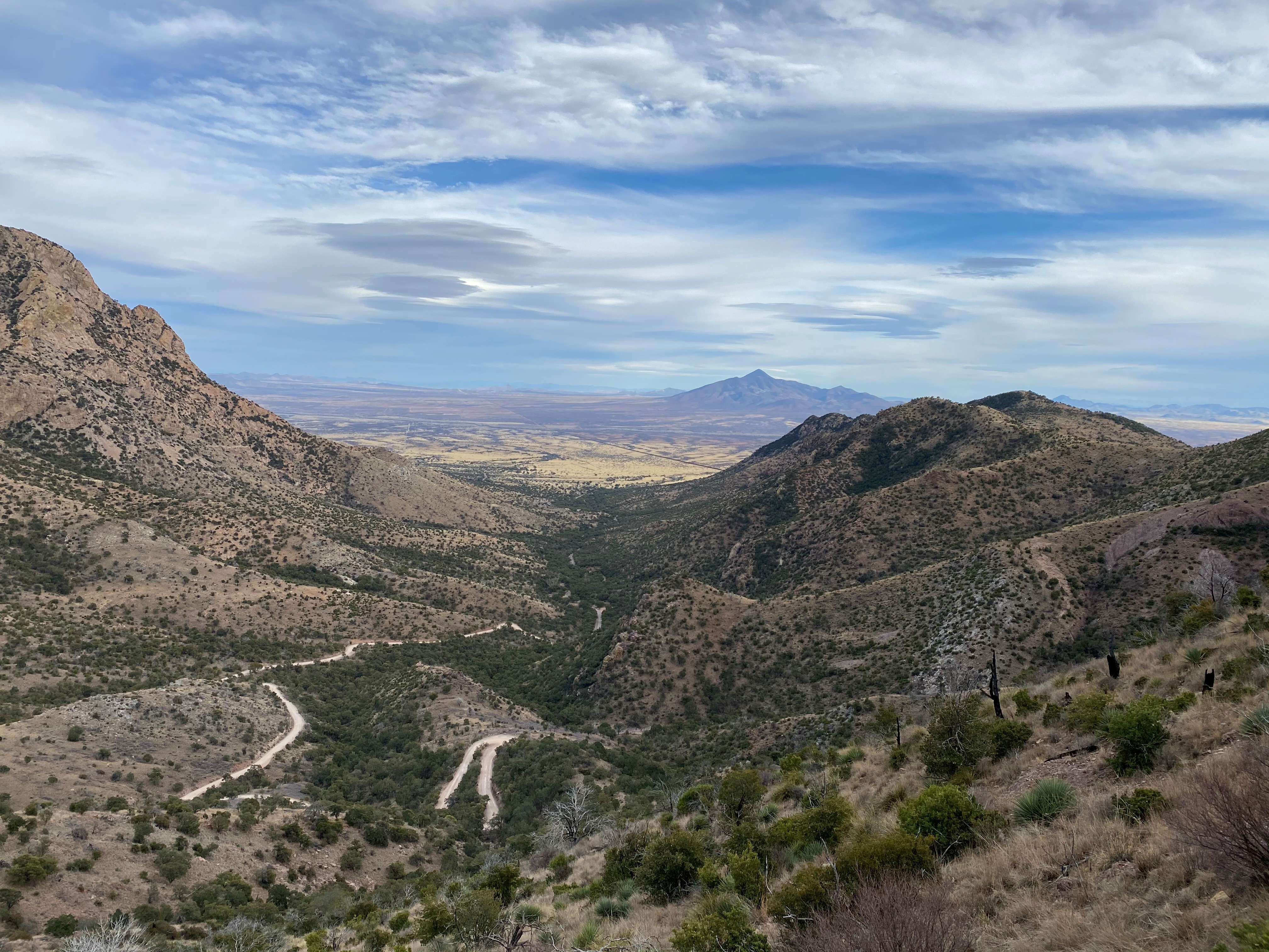 Coronado National Memorial Coronado Canyon looking east from Montezuma Pass