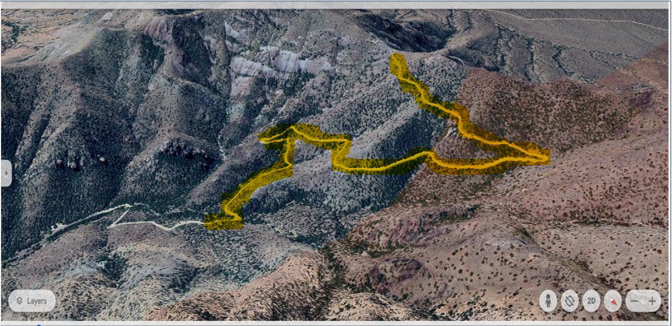 Road Closure Highlight Yellow highlighted area show where the road will be closed.