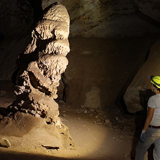 caver and cave formation