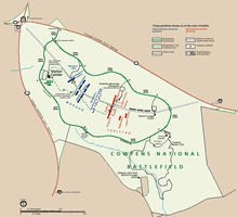map of Cowpens National Battlefield