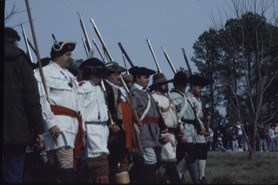 militia waiting to fire their weapons