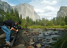 Filming of Ken Burns' PBS series