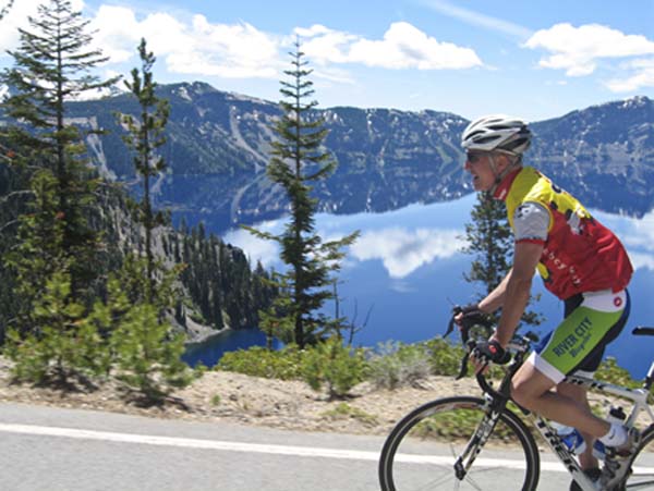 crater lake bike ride