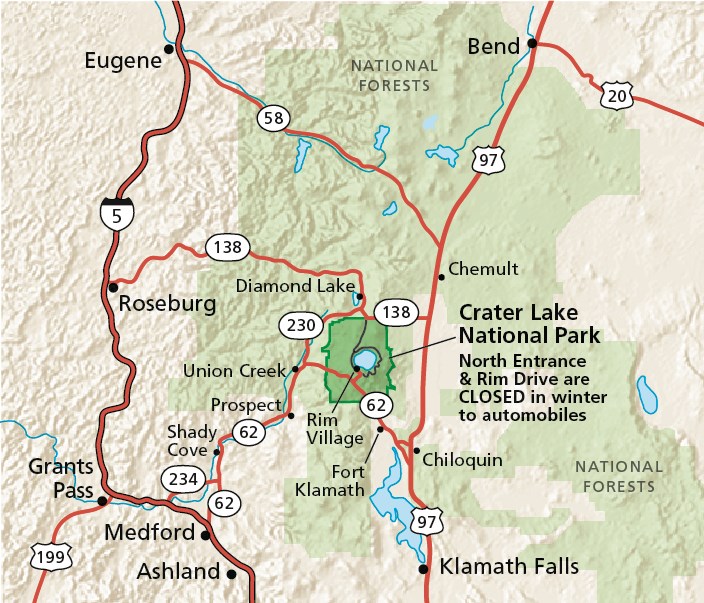 Highway Map Showing Winter Road Closures