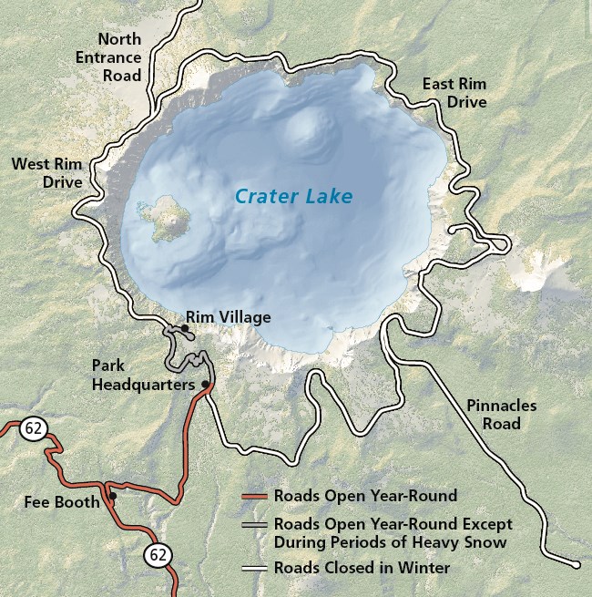 Map Showing Winter Road Closures