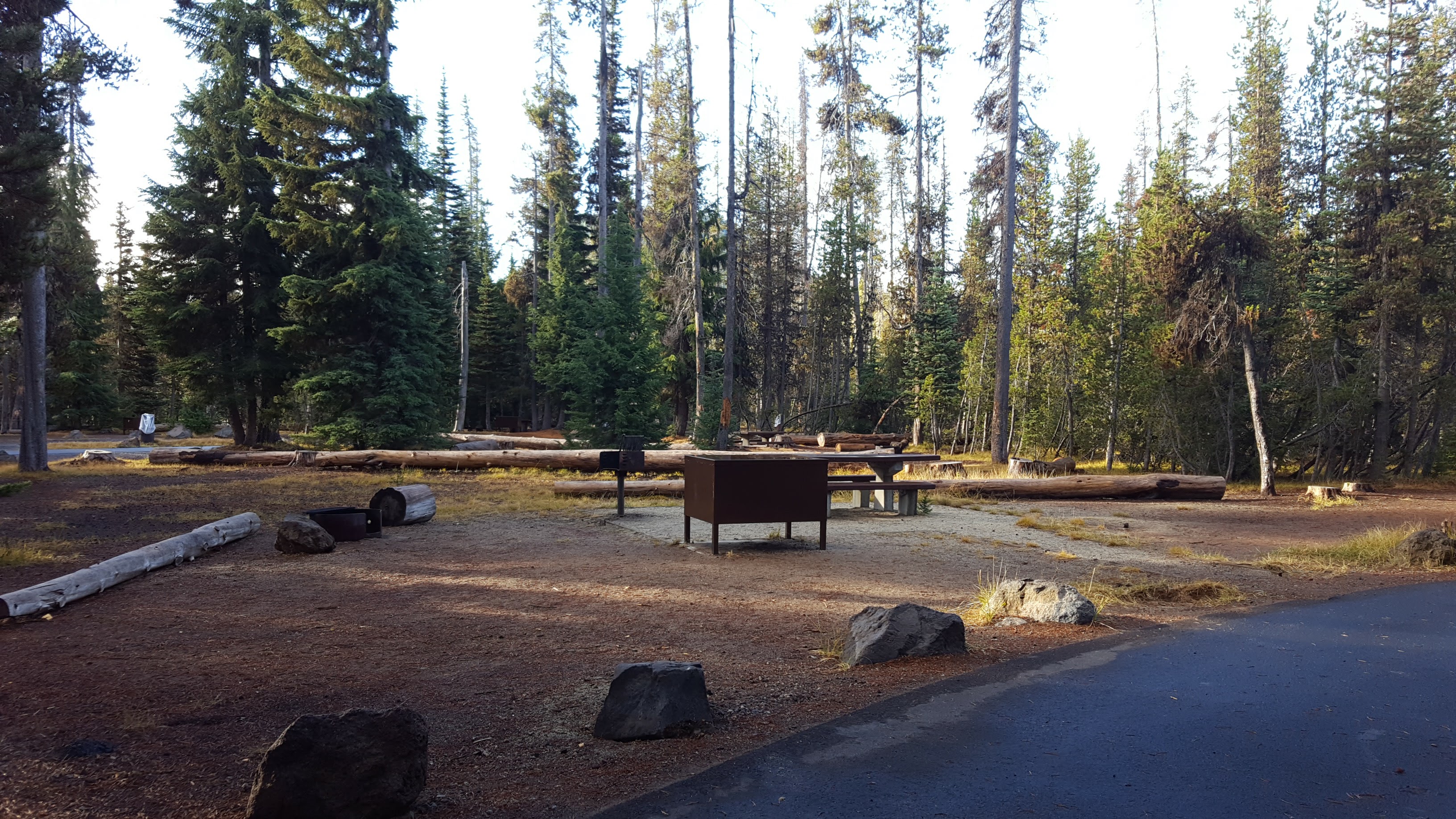 Campsite at Mazama Campground Campsite at Mazama Campground