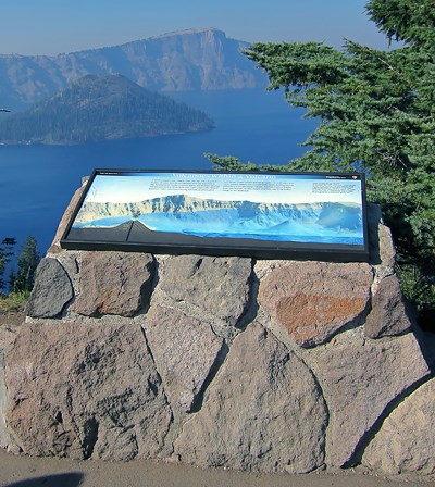 Wayside Exhibit at Rim Village