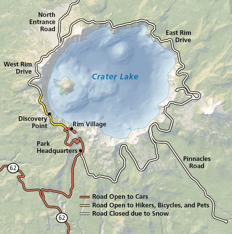 Map Showing the Current Status of Park Roads Map Showing the Current Status of Park Roads