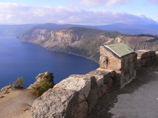 View of Crater Lake from Skell Head