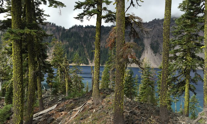 A view from the Wizard Island Summit Trail A view from the Wizard Island Summit Trail