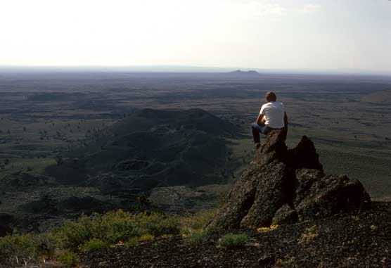 hiker in wilderness