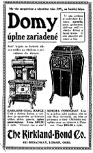 Figure 2: Advertisement (in Slovak) in the Americky Kalendar Pre Slovakov-Luteranov for the Sonora Phonograph.