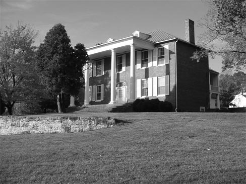 Figure 2: Three-quarter view of Ferry Hill Place and the front lawn.