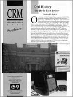 Cover of CRM (Vol. 16, No. 10) (Supplement)