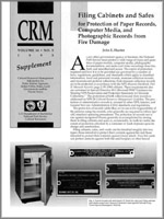 Cover of CRM (Vol. 16, No. 5) (Supplement)