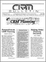 Cover of CRM Bulletin (Vol. 11, No. 2)