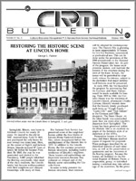 Cover of CRM Bulletin (1985): Lincoln Home