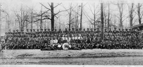 Figure 1: Approx. 150 CCC officers and enrollees at Camp Young.