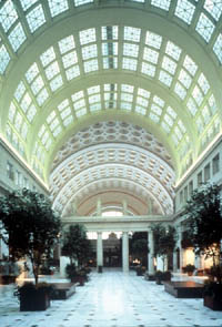This historic train station in Washington, DC, was rehabilitated for use as a retail center and intermodal transportation facility. Photo: NPS files