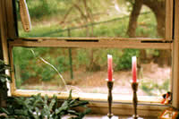 This shows a cracked and rusted casement window prior to rehabilitation work.