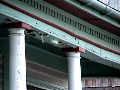 porch showing structural sagging