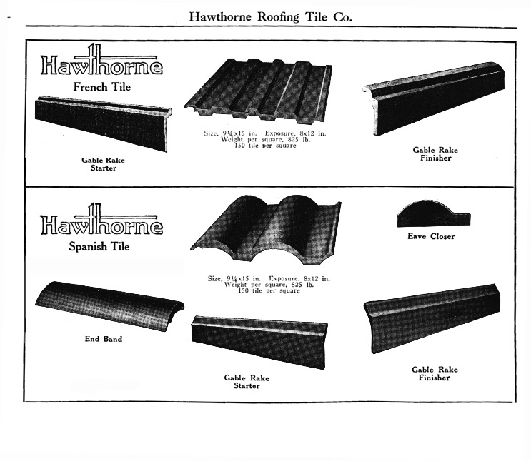 [Photo] 1939 Sweet's Architectural Catalogue featuring Hawthorne's concrete roofing tiles