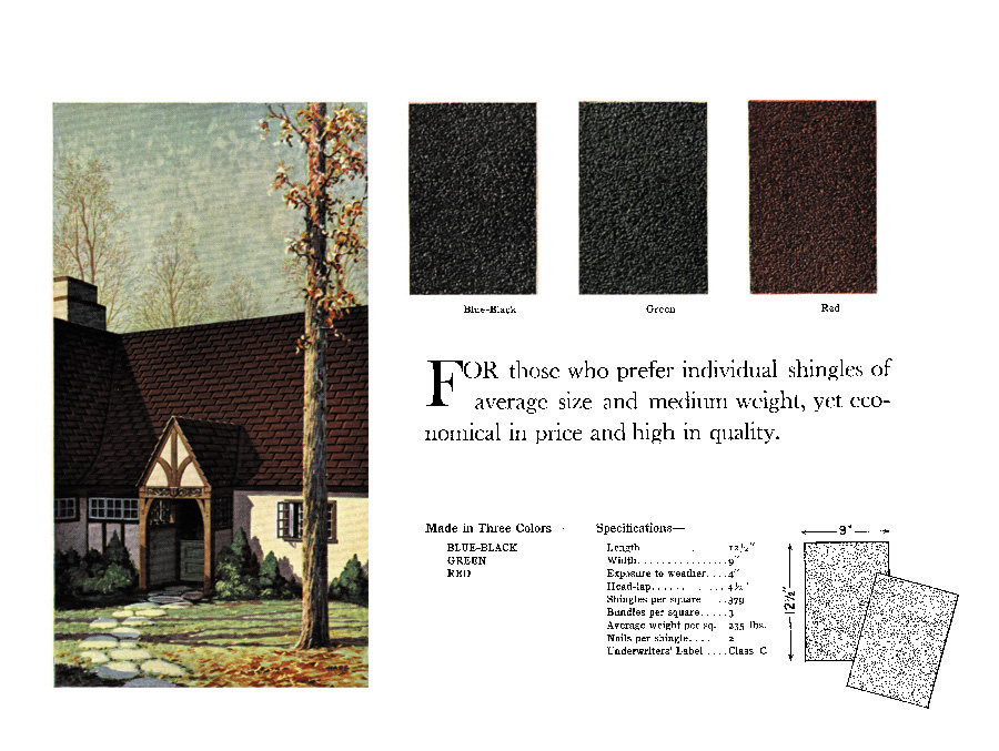 [Photo] An promotion sheet showing surface aggregate in a variety of colors