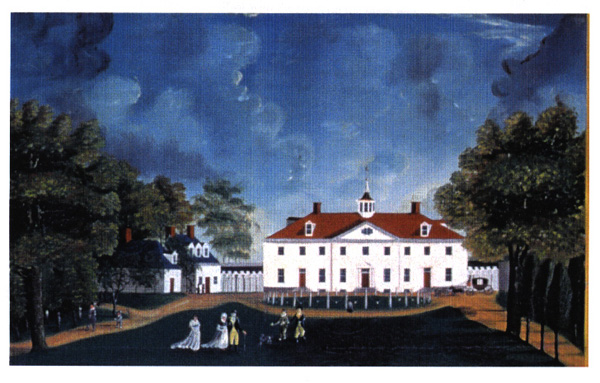[Photo] A view of Mount Vernon, c.1792; oil on canvas
