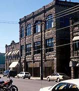 This is an image showing a building constructed of volcanic tuff. Photo: Oregon State Historic Preservation Office.
